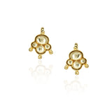 Gold Plated Kundal Kundan Earcuff Pair