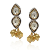 Gold & Silver Plated Leela  Kundan Pendant Necklace Set