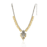 Gold & Silver Plated Leela  Kundan Mango Beads Necklace Set