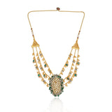 Gold & Silver Plated Leela  Kundan Statement Necklace Set
