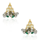 Gold & Silver Plated Leela  Kundan Statement Necklace Set