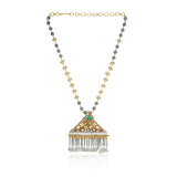 Gold & Silver Plated Leela Kundan Artisanal  Necklace Set