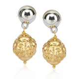 Gold & Silver Plated Leela  Kundan Peacock Necklace Set