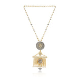 Gold & Silver Plated Leela Kundan Heritage Artisanal  Necklace Set