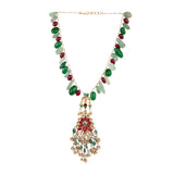 KUNDAN GREEN ONYX PENDANT