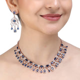 SHAHI GEMSTONE NISHA ZIRCON NECKLACE SET