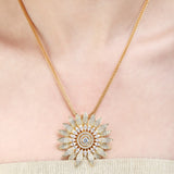 SHAHI GEMSTONE ZICON NECKLACE SET