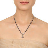SILVER PLATED MANGAL KUNDAN MANGALSUTRA