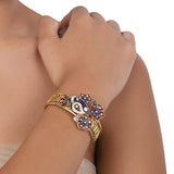 Gold Plated Peacock Bangle