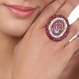 Gold Plated Ruby Ring