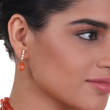 Gold Plated Celestial Carnelian Choker Set.