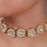 Gold Plated Pacchi Pearls Choker Set