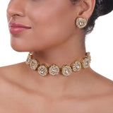Gold Plated Pacchi Pearls Choker Set