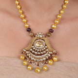 Gold Plated Pacchi Baroque Necklace Set