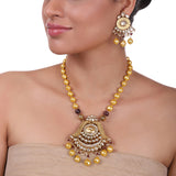Gold Plated Pacchi Baroque Necklace Set