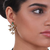 Gold Plated Pacchi Green Onyx Choker Set