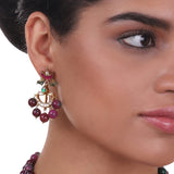 Gold Plated Pacchi Tourmaline Necklace Set