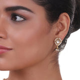 Gold Plated Pacchi Pearl Necklace Set