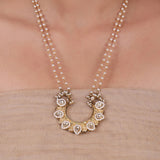 Gold Plated Pacchi Pearl Necklace set