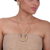 Gold Plated Pacchi Pearl Necklace set