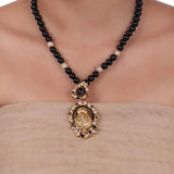 Gold Plated Sankranti Temple Ganesh Necklace Set