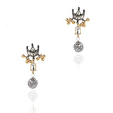 Gold & Silver Plated Mishran Kundan Lariat Set