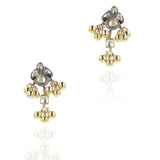 Gold & Silver Plated Mishran Cresent Kundan Pendant Set
