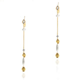 Gold & Silver Plated Mishran Kundan Tassel Earrings
