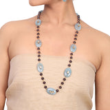 Gold Plated Dor Jade Amethyst Kundan Necklace set