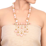Gold Plated Manihaar Baroque Rose  Necklace Set