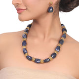 Gold Plated Dor Lapiz Necklace Set
