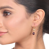 Gold Plated Dor Ruby Gold Ball Necklace Set