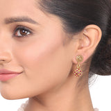 Gold Plated Dor White Opal Neckace Set