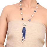 Silver Plated Dor Lapiz Necklace Set