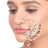 Gold Plated Vivaah Kundan Nath