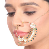 Gold Plated Vivaah Kundan Nath