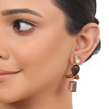 Gold Plated Taraash Kundan Jasper Necklace Set