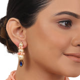 Gold Plated Taraash Coral Necklace Set