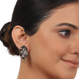 Gold Plated Ganga Jamuna Peacock Kundan Necklace Set