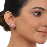 Silver Plated Ganga Jamuna Kundan Necklace Set