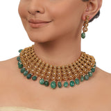 Gold Plated Valentine Zircon Necklace Set