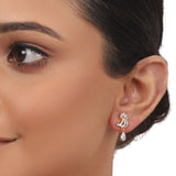 Gold Plated Valentine Zircon Blue Necklace Set