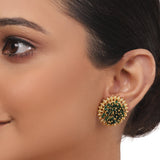 Gold Plated Valentine Green Necklace Set