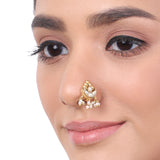 Gold Plated Kundan Nosepin