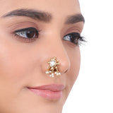 Gold Plated Kundan Nosepin