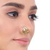 Gold Plated Kundan Nosepin