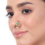Gold Plated  Kundan Nosepin