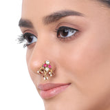 Gold Plated Kundan Nosepin