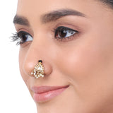 Gold Plated Kundan Nosepin