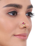 Gold Plated Kundan Nosepin
